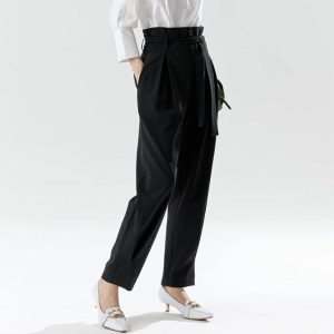 Pants |  Womens The Edit Pleated Pants Clothing Black