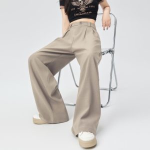 Pants |  Womens Waisted Pleat Trouser Clothing Pants