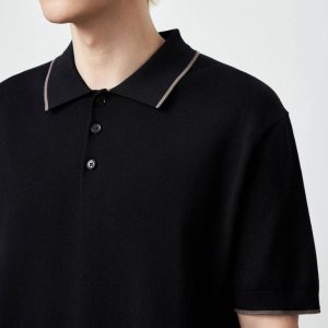 Polos |  Mens Harvey Knit Polo Clothing Mens