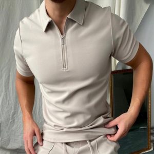 Polos |  Mens Maxwell-Short Sleeve Half Zip Merino Polo Clothing Mens