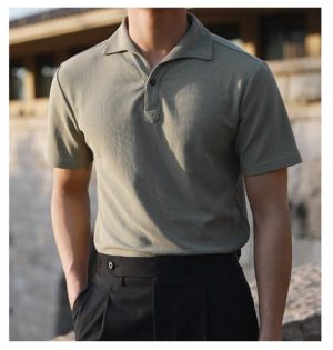 Polos |  Mens Mercerised Cotton Pique Tipped Polo Clothing Mens