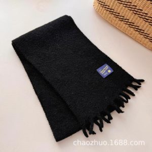 Scarves & Gloves |  Mens Scarf With Jacquard Detailing Accessories Mens