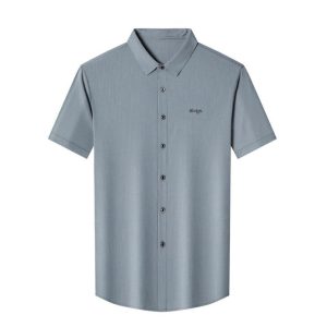 Shirts |  Mens Plisse Shirt Clothing Mens