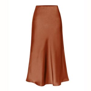 Skirts |  Womens Lea Cupro Skirt Clothing Skirts