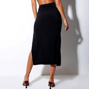 Skirts |  Womens Rib Maxi Skirt Clothing Skirts