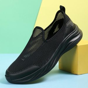 Sneakers |  Womens Athletic Fabric Slip On Shoe Shoes Black