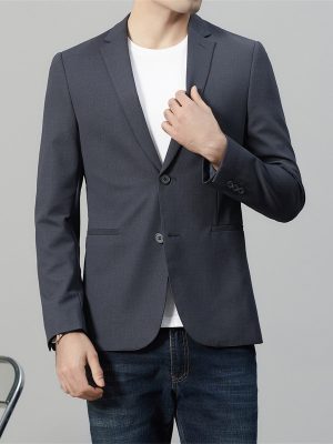 Suits & Blazers |  Mens Single-Breasted Suit Jacket Clothing Charcoal