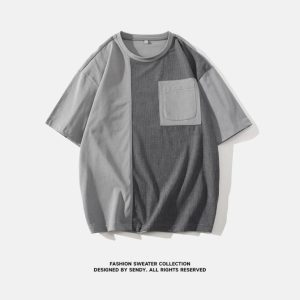 Tops & T-Shirts |  Mens Colour Block T-Shirt Clothing Mens