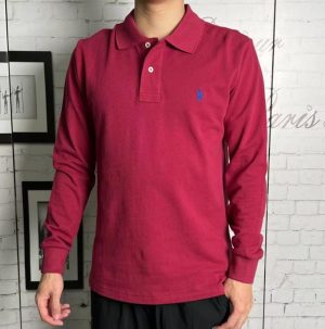 Tops & T-Shirts |  Mens Long Sleeve Knitted Polo Clothing Mens