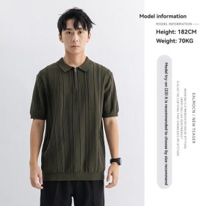 Tops & T-Shirts |  Mens Texture Knit Polo Sn44 Clothing Mens