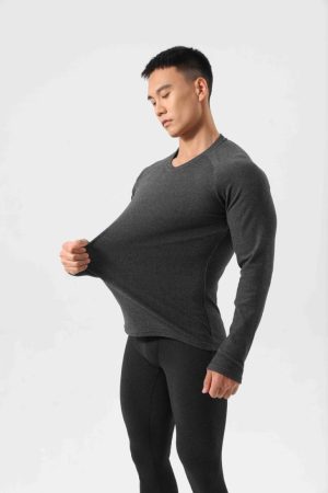 Tops & T-Shirts |  Mens Ultrawarm Thermal Long Sleeve Top Clothing Charcoal