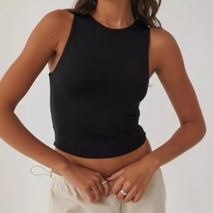 Tops & T-Shirts |  Womens Asymmetric Seam Tank Top Clothing Tops & T-Shirts