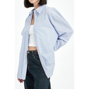 Tops & T-Shirts |  Womens Linen Blend Overshirt Clothing Tops & T-Shirts