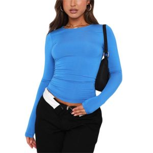 Tops & T-Shirts |  Womens Modal Asymmetric Top Clothing Tops & T-Shirts