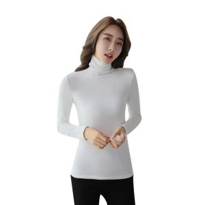 Tops & T-Shirts |  Womens Roll Neck Long Sleeve Top Clothing Gray