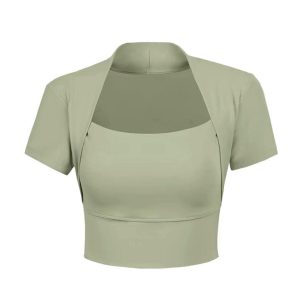 Tops & T-Shirts |  Womens Short Sleeve Slash Bodysuit Clothing Tops & T-Shirts