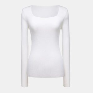 Tops & T-Shirts |  Womens Squrenck Ls T Ld44 Clothing Tops & T-Shirts