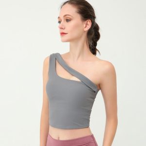 Tops & T-Shirts |  Womens Tech One Shoulder Top Clothing Tops & T-Shirts