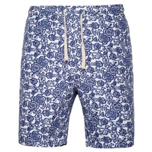 Trousers & Shorts |  Mens Toby Linen Cotton Printed Shorts Clothing Mens