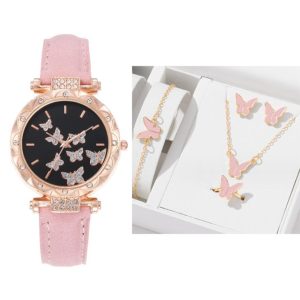 Watches |  Womens Darbey Pink Eco-Leather Strap Watch Accessories Watches