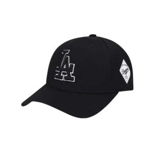 Hats, Gloves & Scarves |  Womens Initial Baseball Cap Accessories Black