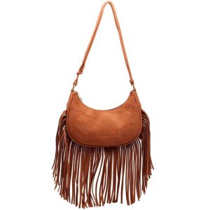 Bags |  Womens Rita Ora Fringed Suede Shoulder Bag Accessories Bags